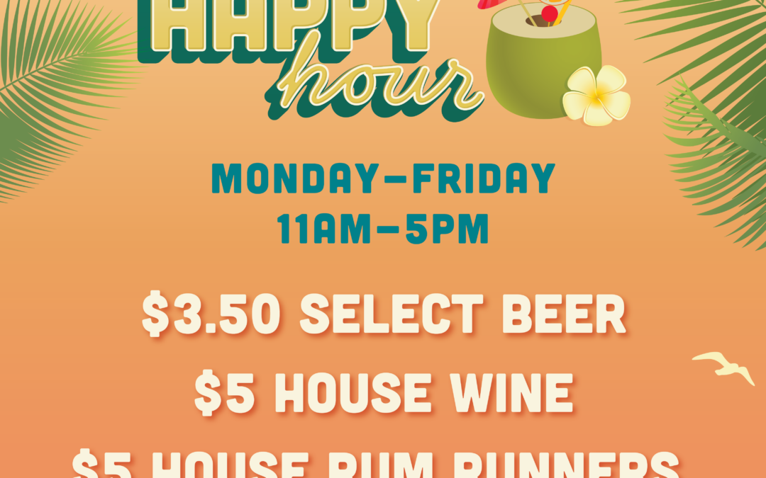 Caddy’s Indian Shores Just Extended Happy Hour!🍹☀️